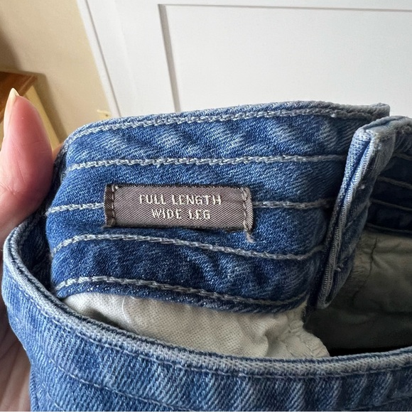 J. Crew Point Sur Wide-Leg Eco Jean in Bright Ocean Wash - Picture 7 of 10